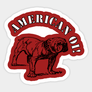 Old School American Bulldog Oi! Sticker